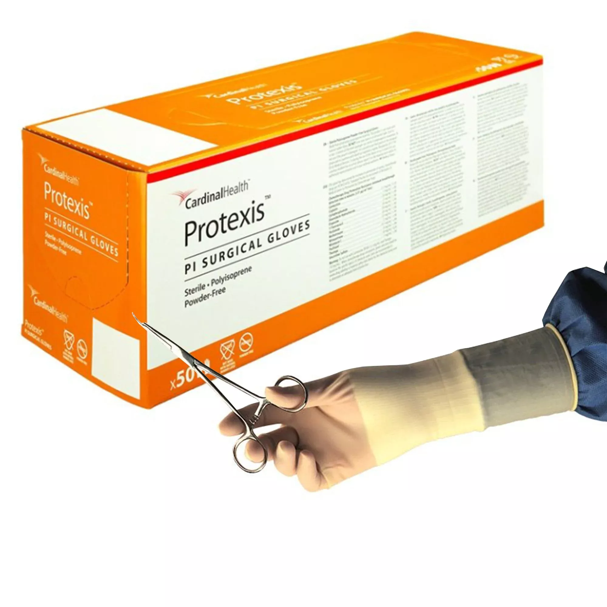 Cardinal 2D72PT65X Protexis PI Polyisoprene Surgical Glove, Size 6.5, Ivory