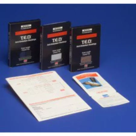 Cardinal Anti-embolism Stocking T.E.D.™ Knee High Large / Long Black Closed Toe - M-546590-4121 - Case of 12