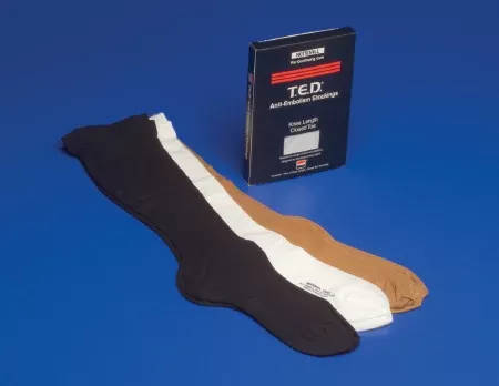 Cardinal Anti-embolism Stocking T.E.D.™ Knee High Small / Regular Beige Closed Toe - M-205239-672 - Pair