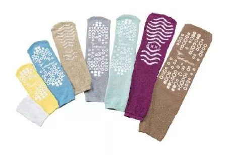 Cardinal Slipper Socks Large Tan Above the Ankle - M-1006101-442 - Case of 48