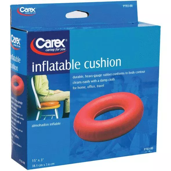 Carex Inflatable Rubber Invalid Cushion 15" x 3"