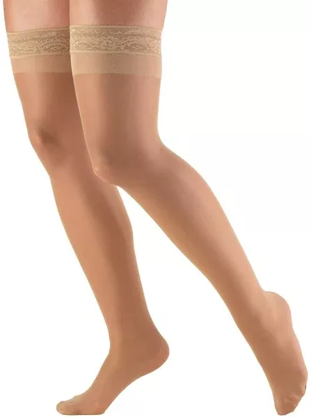 Carolon Company Compression Stocking Thigh High Size 3 Silky Nude Open Toe - M-1104867-2331 - CT/24