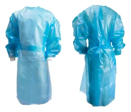 Chemotherapy Procedure Gown McKesson X-Large Blue NonSterile AAMI Level 2 / ASTM D6978 Disposable - M-1177929-3403 - Bag of 10