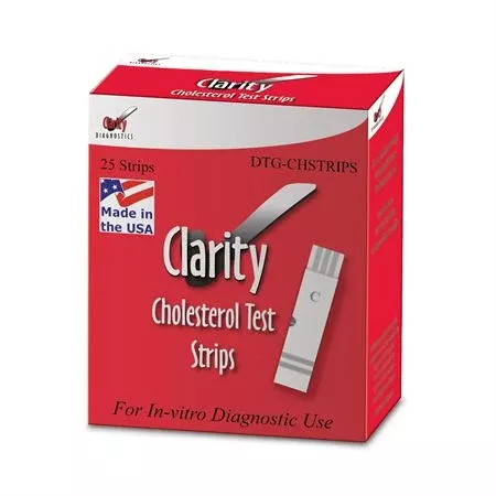 Clarity Cholesterol Test Strips Clarity Cholesterol Test Strips - CLIA Waived