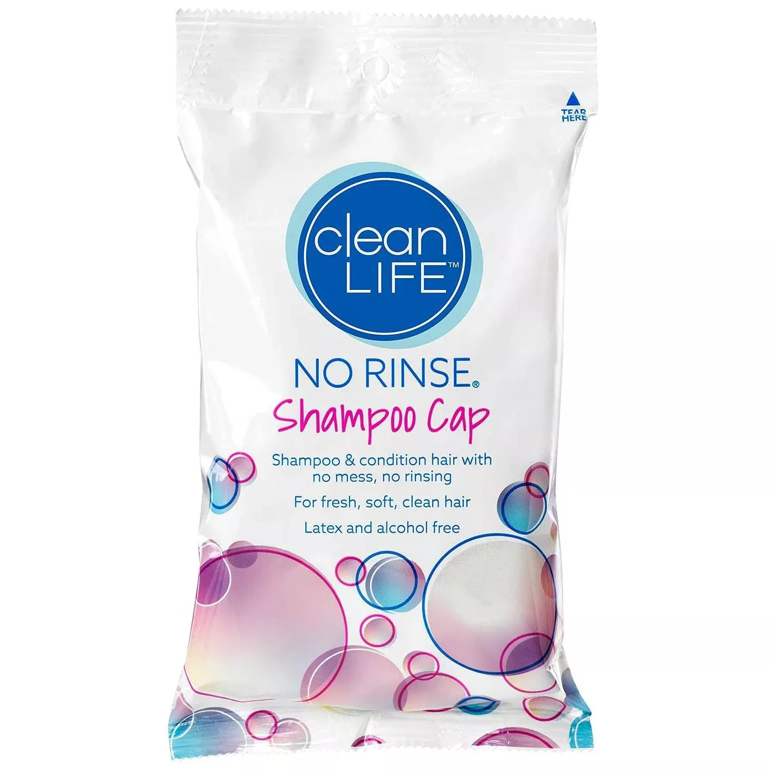 cleanLIFE No-Rinse Shampoo Cap – Latex-Free, Alcohol-Free