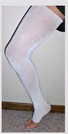 Compression Dynamics Compression Stocking EdemaWear Thigh High Large White Open Toe - M-846763-1534 - Box of 36