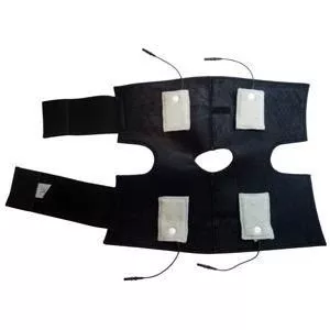 Conductive Knee Brace Soft with (4) 2" x 3" Fabric Electrodes, Universal