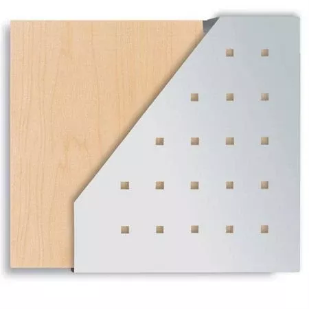 Connect Literature Rack Single Maple Back with Aluminum Pocket - 12.875"H