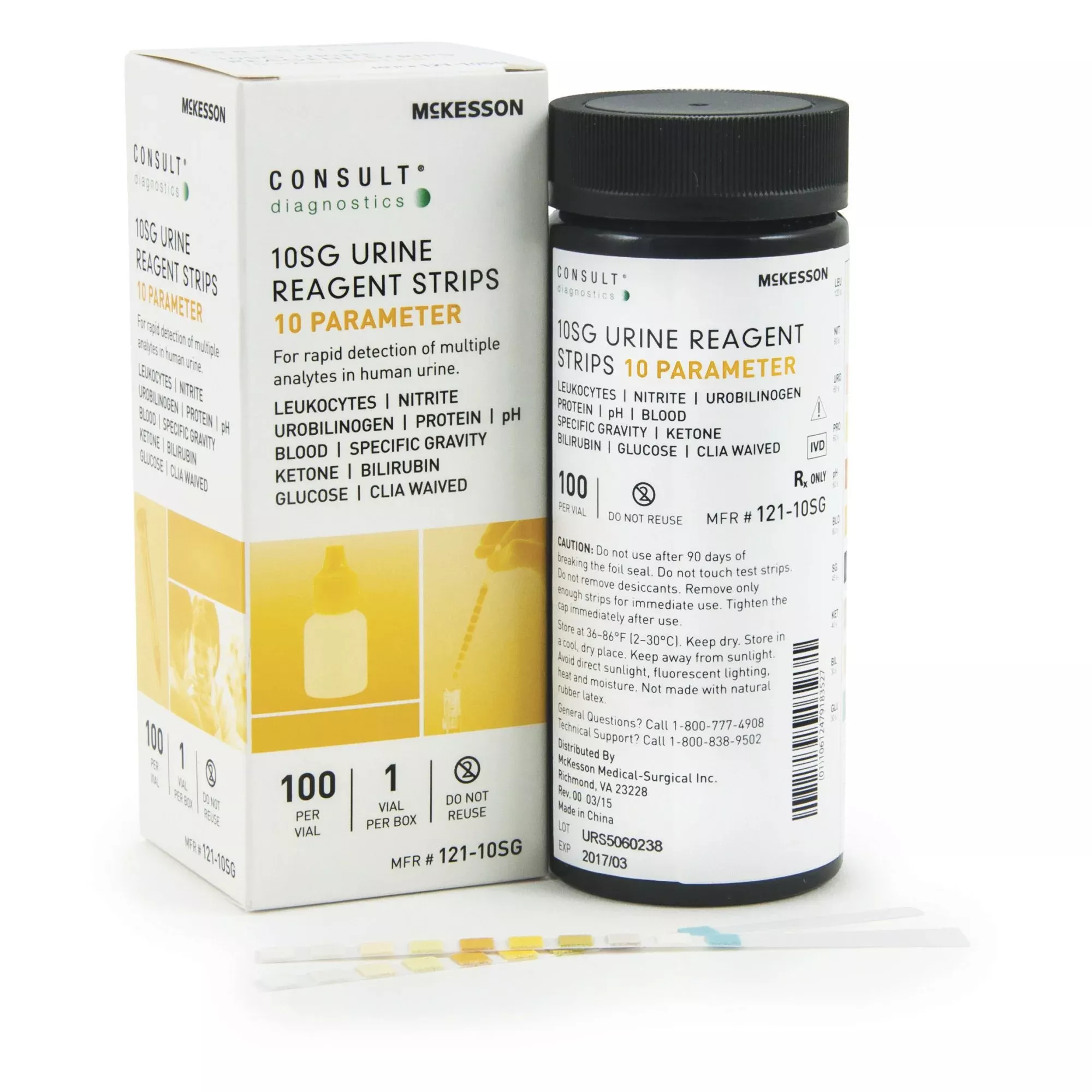 Consult Urinalysis Reagent, General Chemistry tests | McKesson 121-10SG