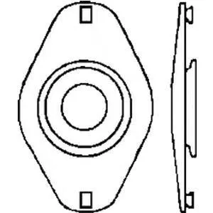 Convert-A-Pouch Convex Face Plate, 1", 2/Package