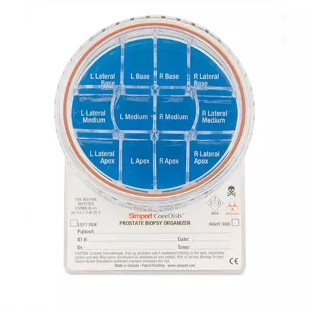 CoreDish 12-Place Prostate Biopsy Container CoreDish Prostate Biopsy Containers - 12 compartments