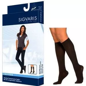 Cotton Comfort Calf, 20-30, Small, Long, Closed, Black