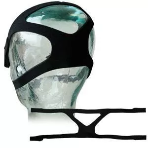 CPAP Universal 4-point Headgear with Straps, Unisize, Black
