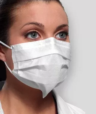 Crosstex Procedure Mask Ultra™ Sensitive Pleated Earloops One Size Fits Most White NonSterile ASTM Level 3 - M-1144627-3774 - Case of 2000