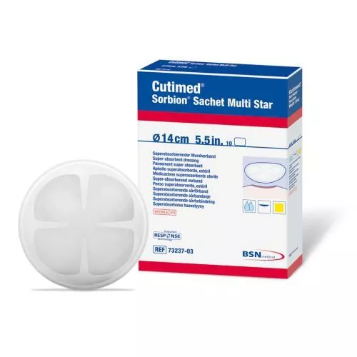 Cutimed Sorbion Sachet Multi Star Dressing 7323703 | 14 cm | 5.5 Inch