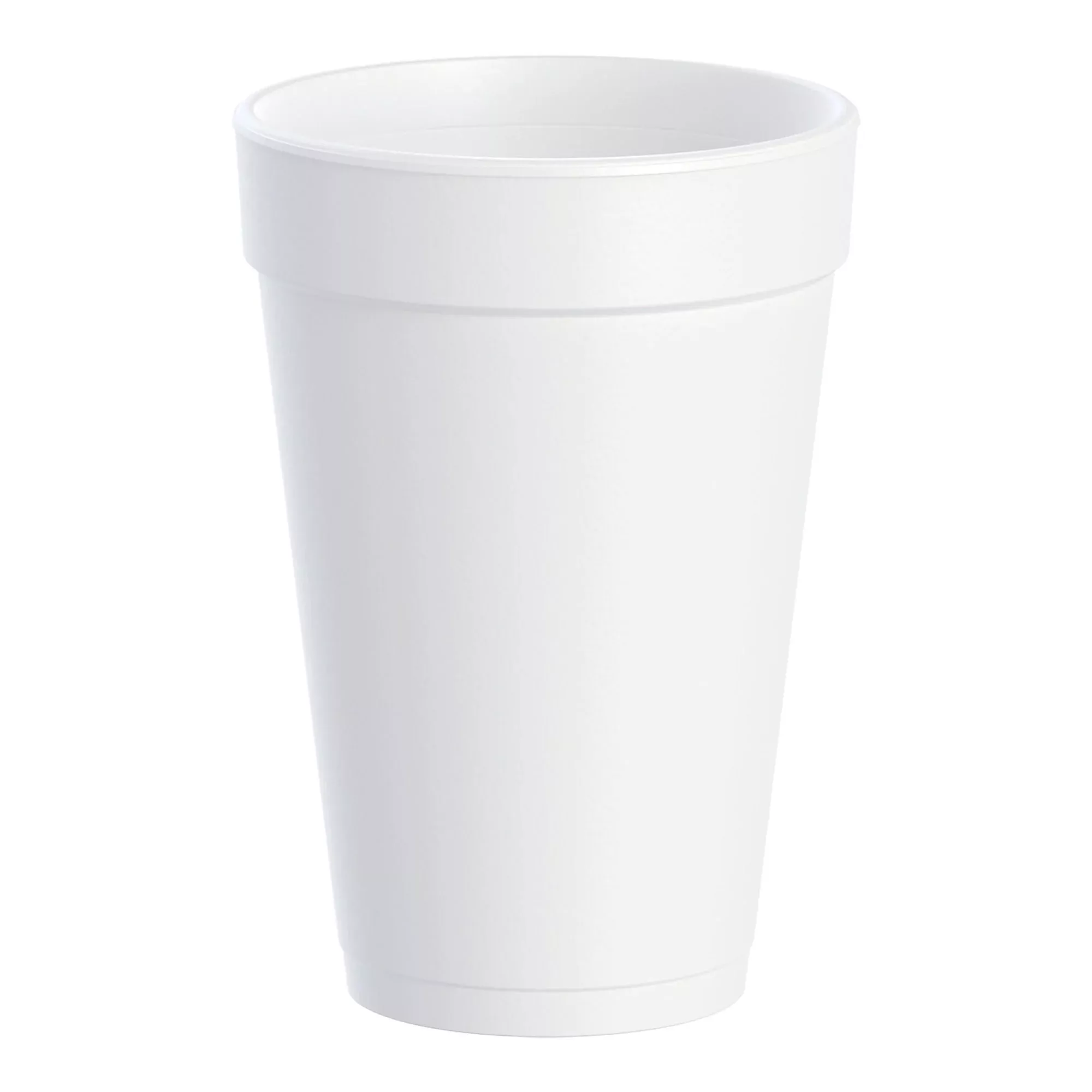Dart Insulated Styrofoam Beverage Drinking Cups, White, 16 ounce