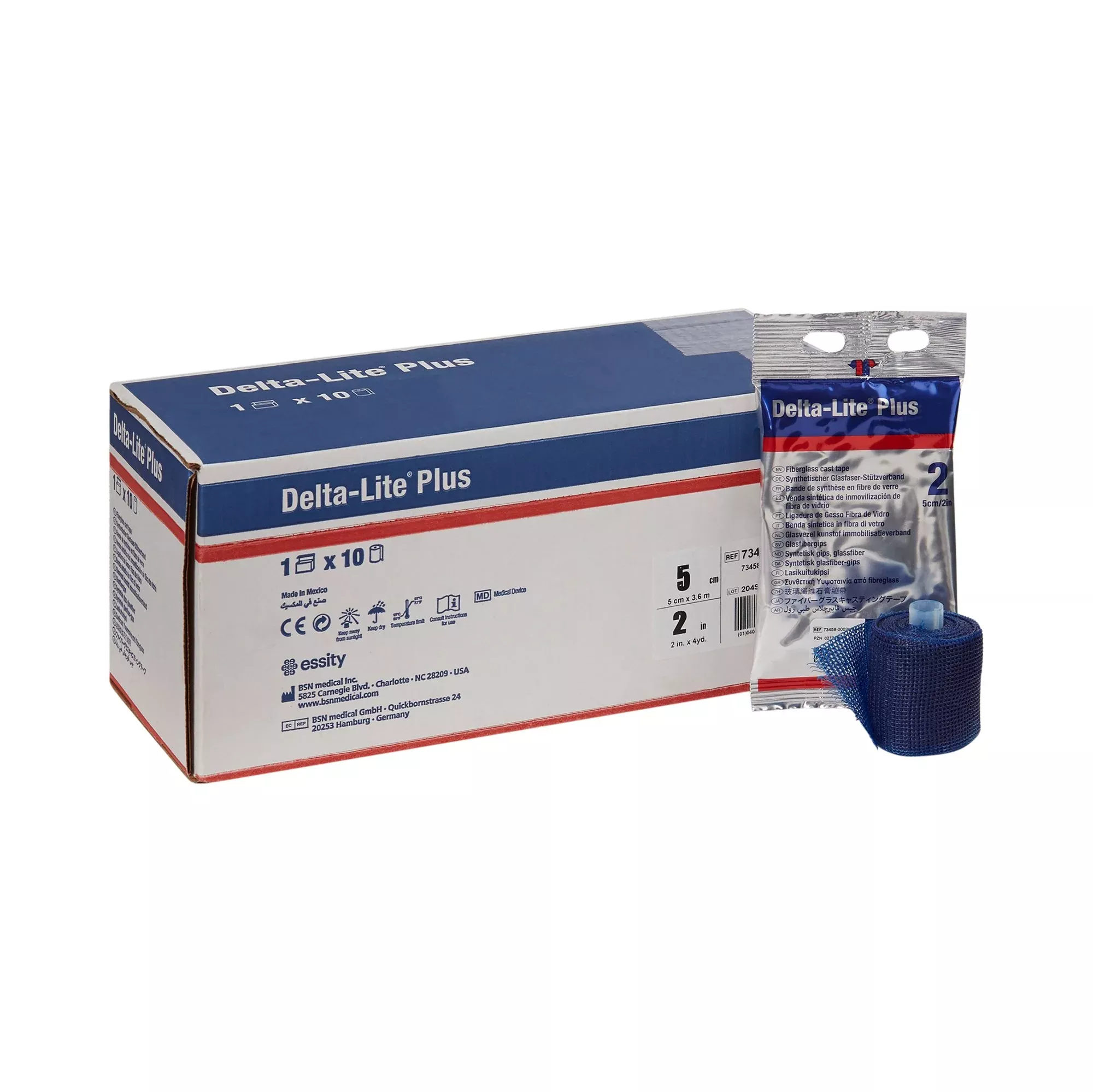 Delta-Lite Plus Dark Blue Cast Tape, 2 Inch x 4 Yard