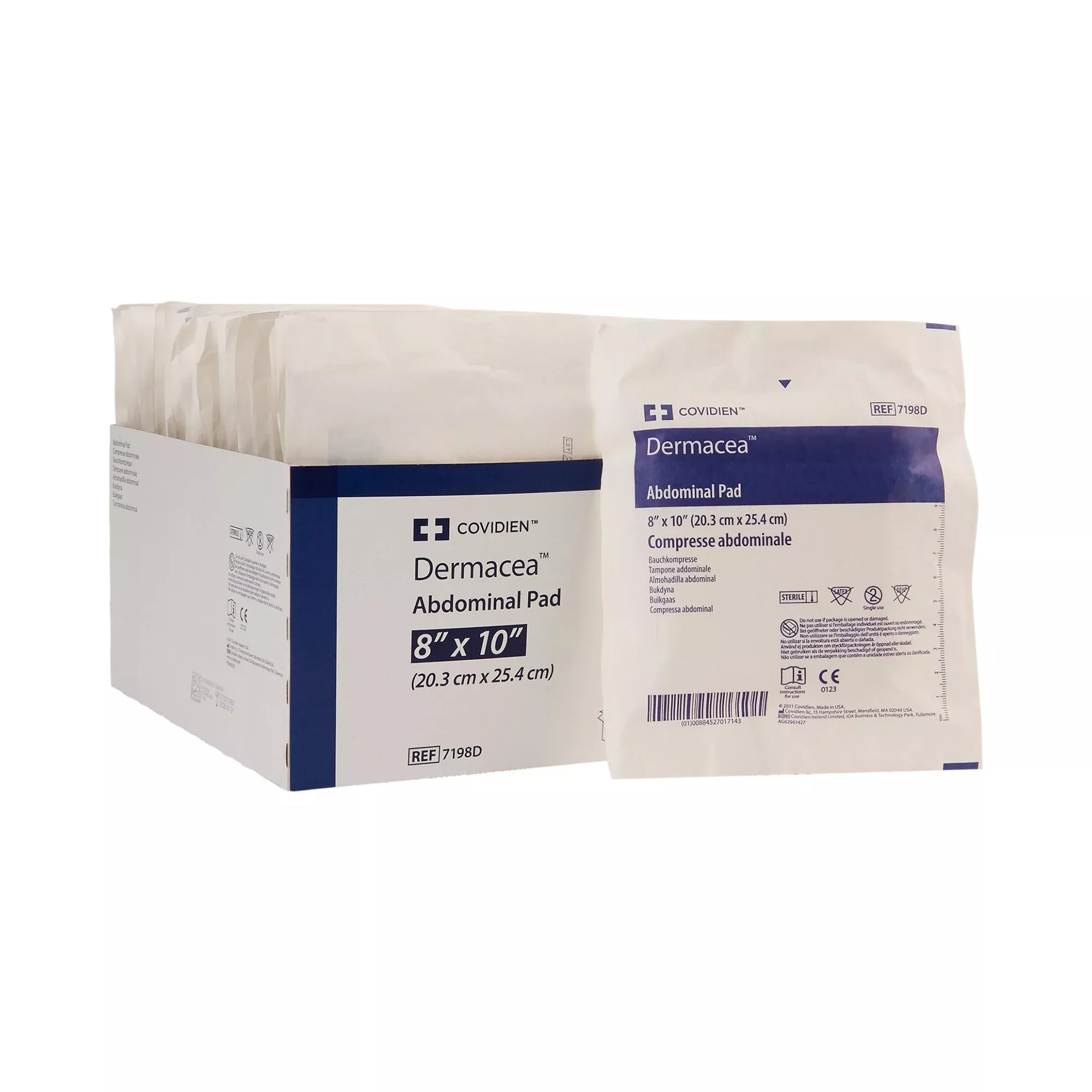 Dermacea™ Sterile Abdominal Pad, 8 x 10 Inch