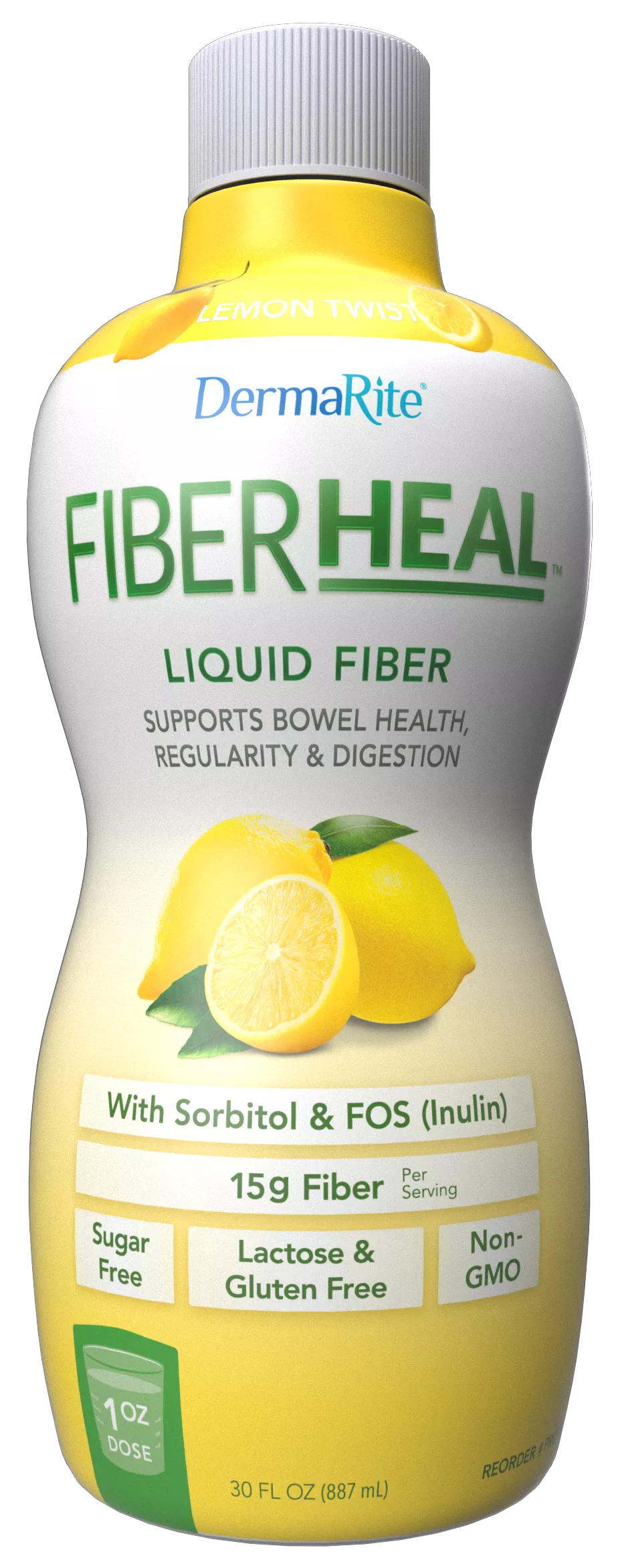 Dermarite FiberHeal Fiber Supplement - Lemon