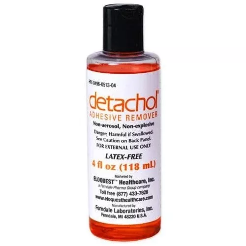 Detachol Adhesive Remover 4 oz Bottle, Non-Irritating