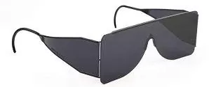 Dioptics Post Mydriatic Glasses Solarettes Flexible Temple Smoke Tint Black Frame Over Ear One Size Fits Most - M-517531-3284 - Box of 100