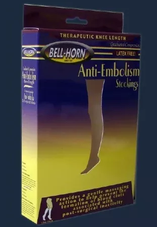 DJO Anti-embolism Stocking Knee High Regular White Open Toe - M-688777-3046 - Pair