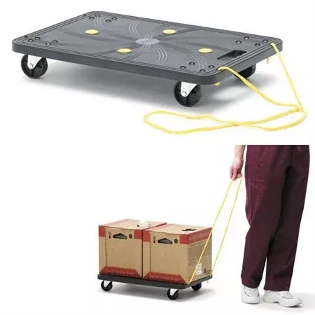 Double Cubitainer Cart with Pull Rope 15.75"W x 23.5"L x 4.625"H
