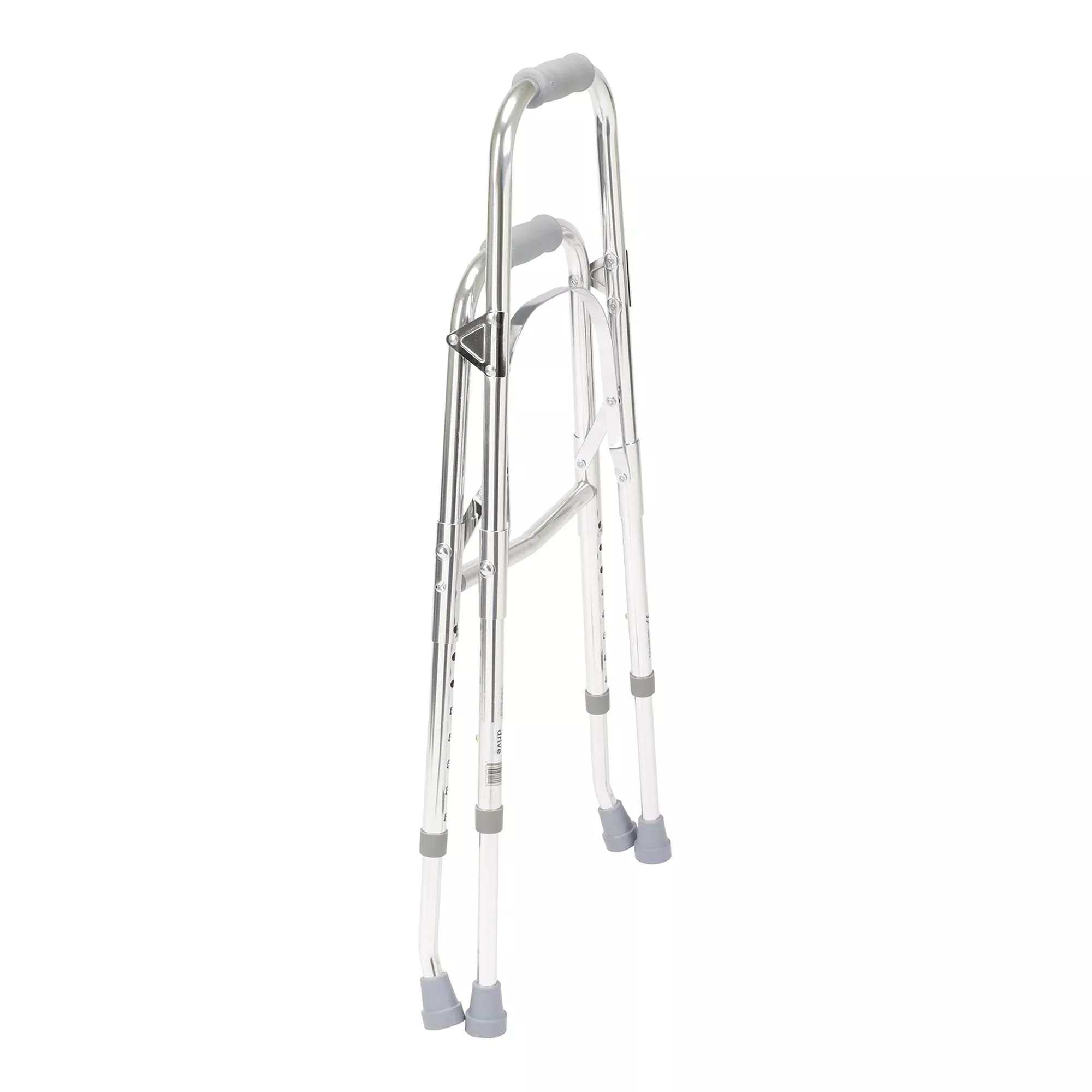 drive™ Hemi Aluminum Side Step Folding Walker, 29½ – 37 Inch Height