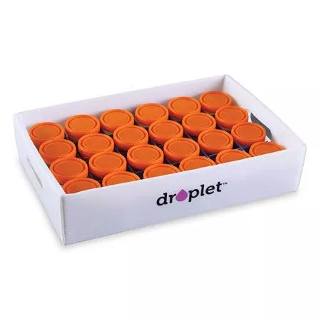 Droplet Corrugated Sample Storage Tray Droplet Corrugated Sample Storage Tray with Included Dividers