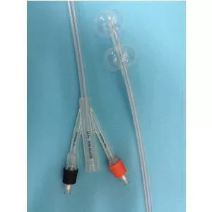 Duette 100% Silicone Dual-Balloon 2-Way Foley Catheter 18 Fr