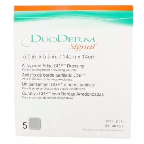 DuoDERM Signal 403327 | Square: 5.5 x .5.5 Inch by ConvaTec