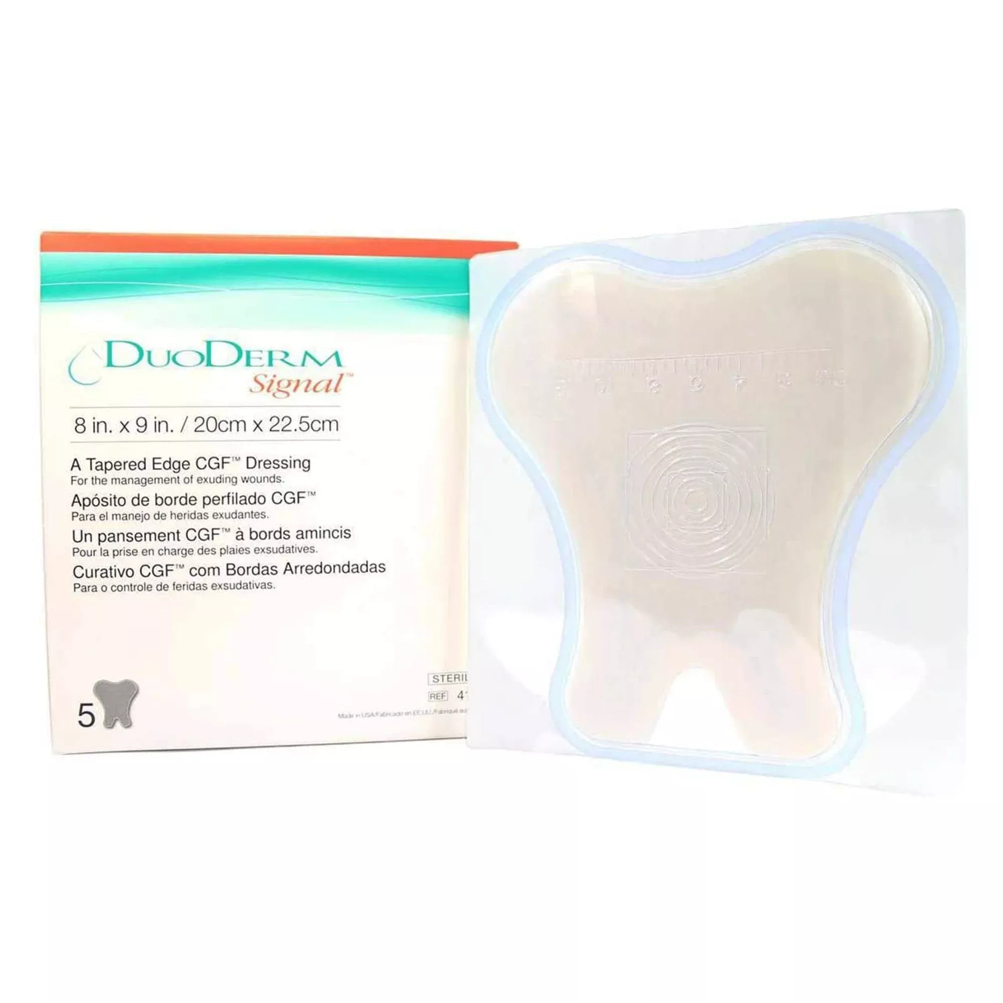 DuoDerm Signal Hydrocolloid Dressing, 8 x 9 Inch Sacral