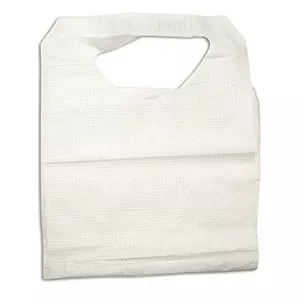Dynarex Bib Tie Closure Disposable Poly / Tissue - M-807048-2934 - Case of 300
