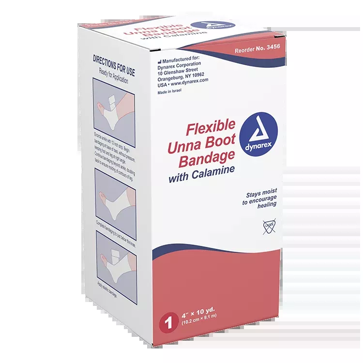 Dynarex Flexible Unna Boot Bandages With Calamine