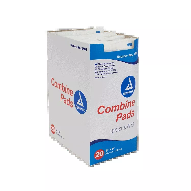 Dynarex Sterile Non-Adherent Combine Pad 5" x 9"