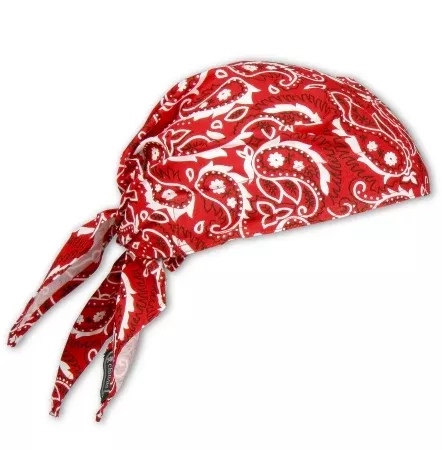 Ergodyne Evaporative Cooling Triangle Hat Chill-Its Red Western One Size Fits Most - M-809627-4425 - Each