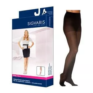 EverSheer Pantyhose, 15-20, Large, Long, Closed, Black
