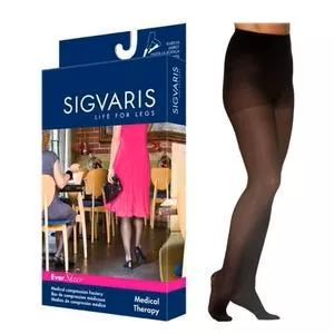 EverSheer Pantyhose, 30-40, Small, Long, Closed, Black