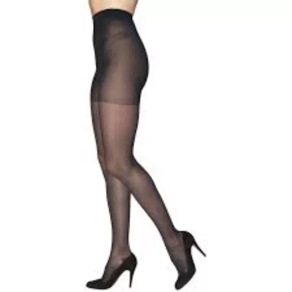 EverSheer Pantyhose, 30-40, Small, Short, Closed Toe, Black