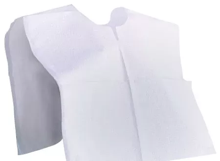 Exam Cape McKesson White Open Sides Without Closure Unisex - M-327137-779 - Case of 200