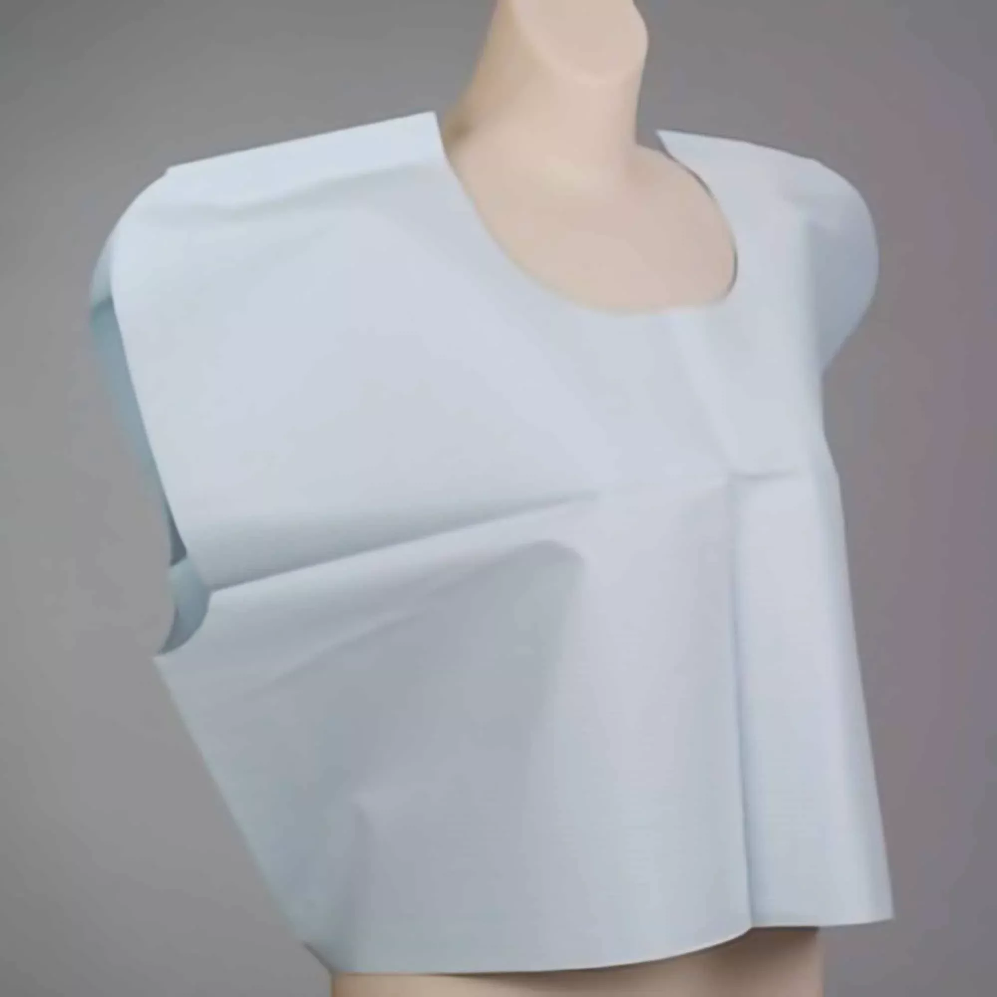 Exam Cape Tidi Blue One Size Fits Most Front / Back Opening Without Closure Unisex Disposable