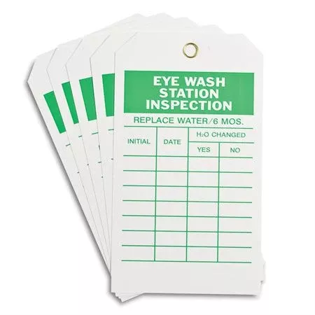 Eyewash Station Tag Economy Poly Material 7"H x 4"W