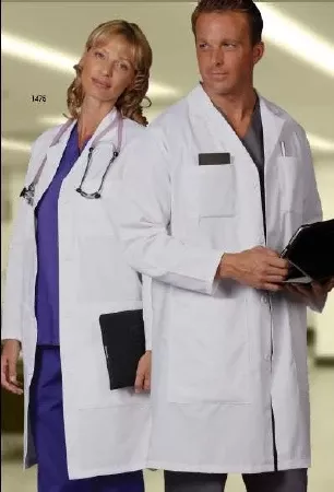 Fashion Seal Uniforms Lab Coat White Medium Knee Length Reusable - M-795762-1041 - Each