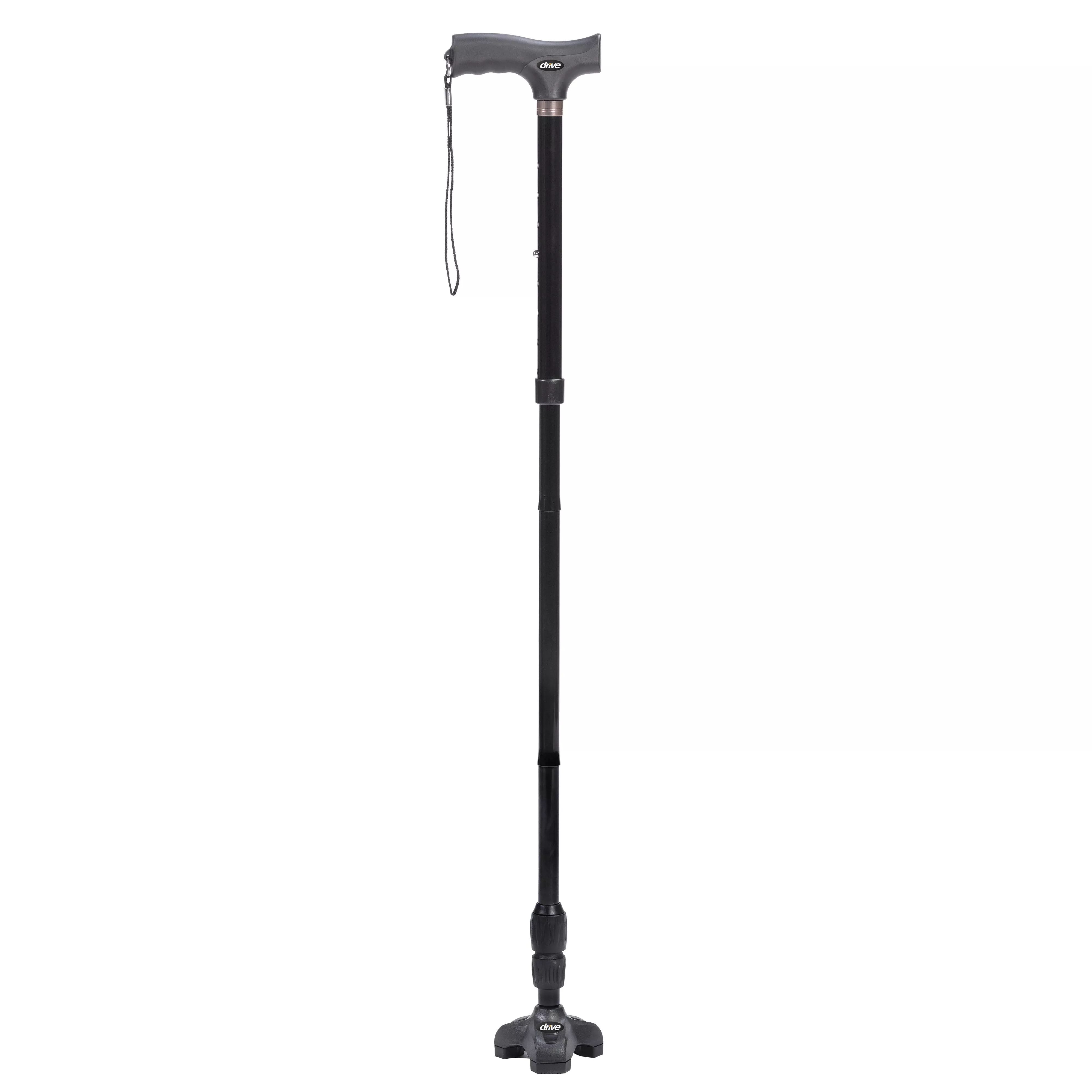 Flex N Go Adjustable Folding Cane with T Handle