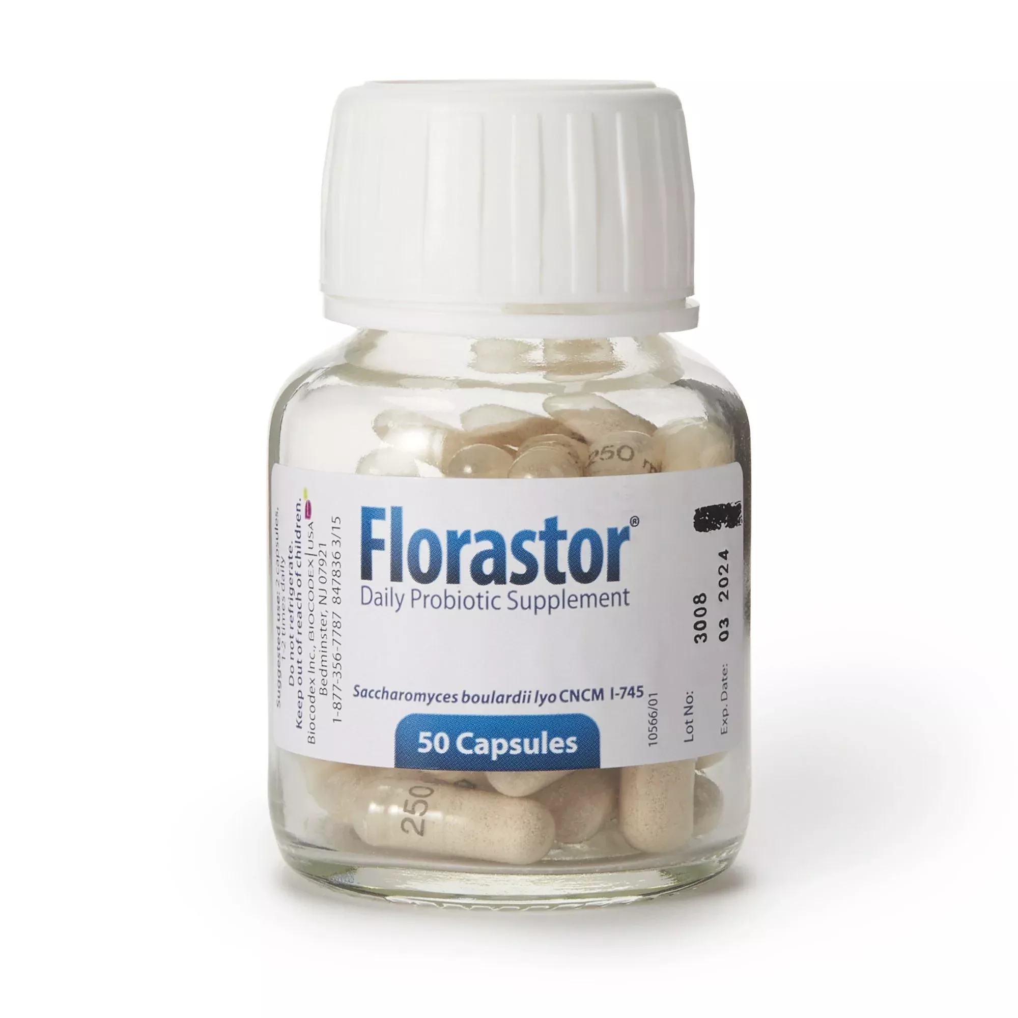 Florastor Dual Action Probiotic Vegetarian Capsules