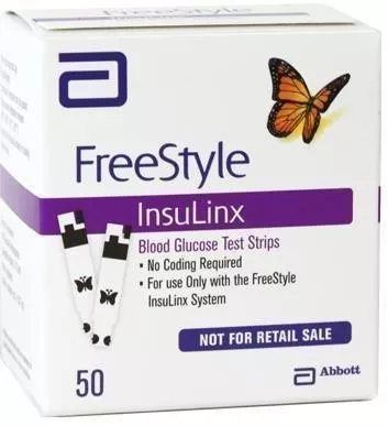 FreeStyle Insulinx Blood Glucose Test Strip (50 count)