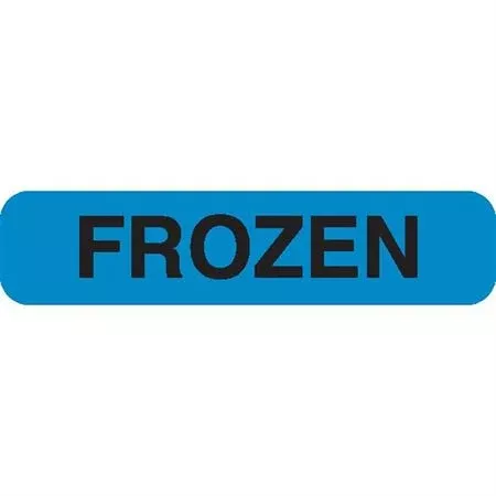 FROZENPhlebotomy/Specimen Receiving Labels Keep Frozen" - White - 3"W x 4"H