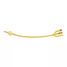 Gold 3-Way Silicone-Coated Foley Catheter 26 Fr 5 cc