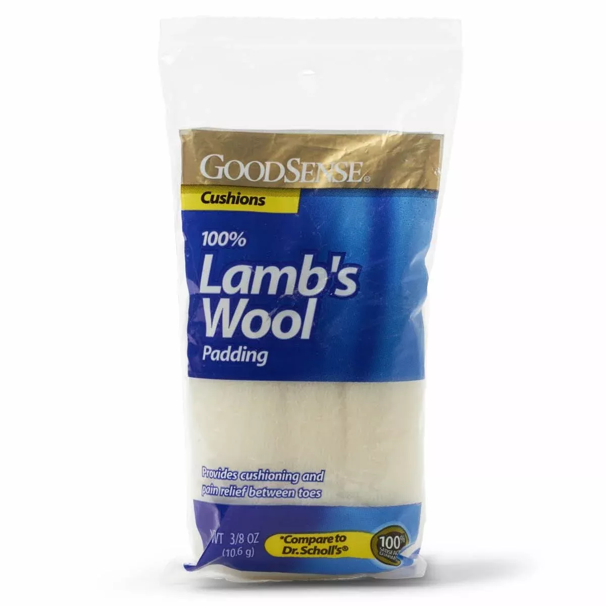 GoodSense Lamb's Wool Padding 3/8 oz, Cushions and Separates Toes