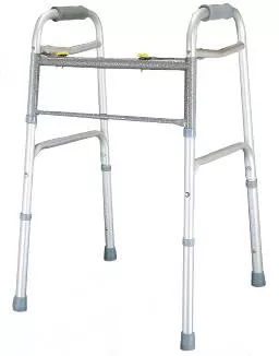 Graham-Field Dual Release Folding Walker Adjustable Height Lumex Aluminum Frame 300 lbs. Weight Capacity 34-1/2 to 41-1/2 Inch Height - M-515034-131 - Case of 4